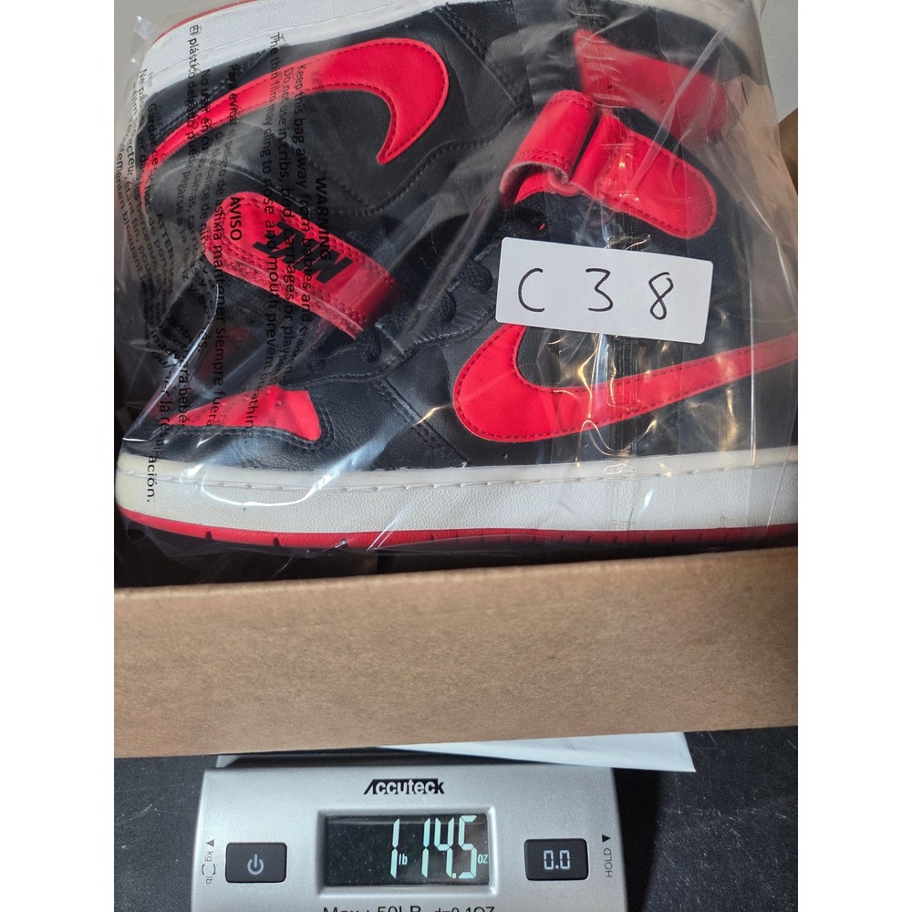 Nike Court Borough Mid 2 5Y Black Red Kids Sneakers CD7782-003 - Picture 9 of 9